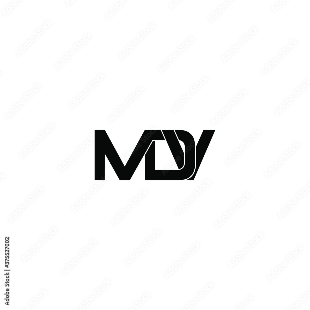 mdv letter original monogram logo design mdv letter original monogram logo design
