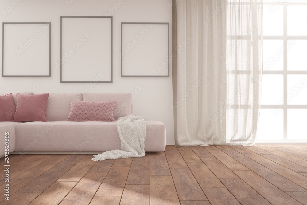 Fototapeta premium Modern interior design. 3D illustration