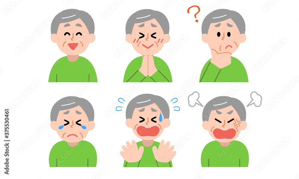 シニア男性の上半身セット