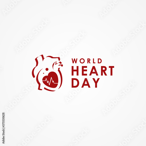 World Heart Day Vector Design Illustration