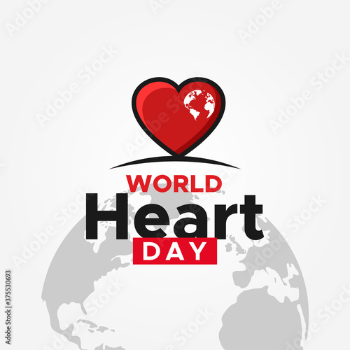 World Heart Day Vector Design Illustration