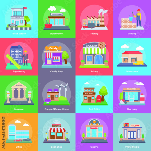 Buildings And Construction Icons Pack