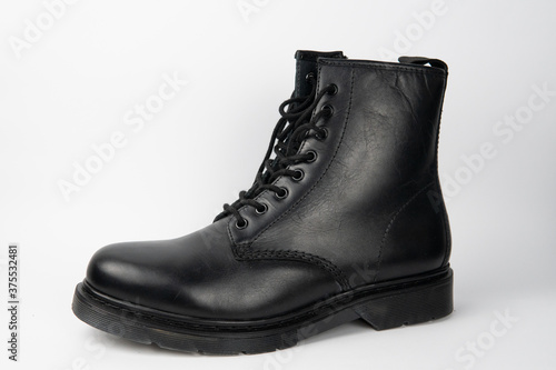 black leather boots © Міша Мула