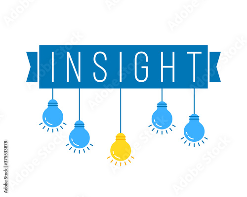 insight with hanging set of colored bulb