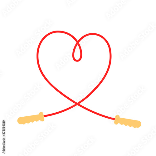 jump rope like heart symbol