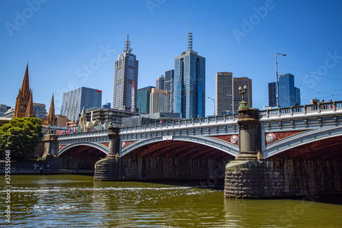 Melbourne Princes Bridge on Yarra River © Downunderphoto