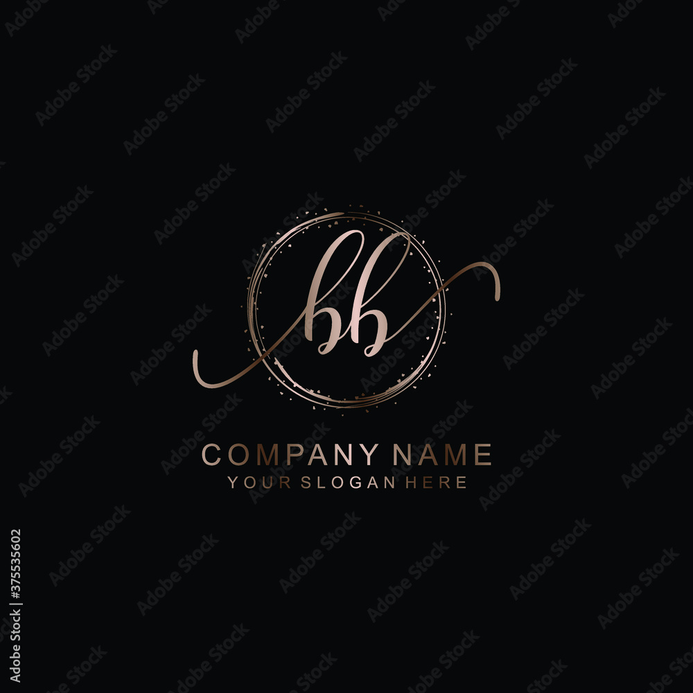 BB Initial handwriting logo template vector
BB Initial handwriting logo template vector