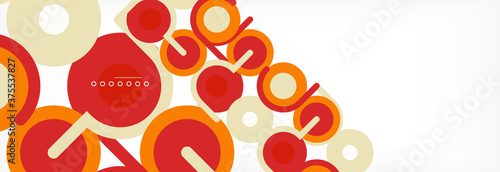 Circles and lines abstract background for covers, banners, flyers and posters and other templates