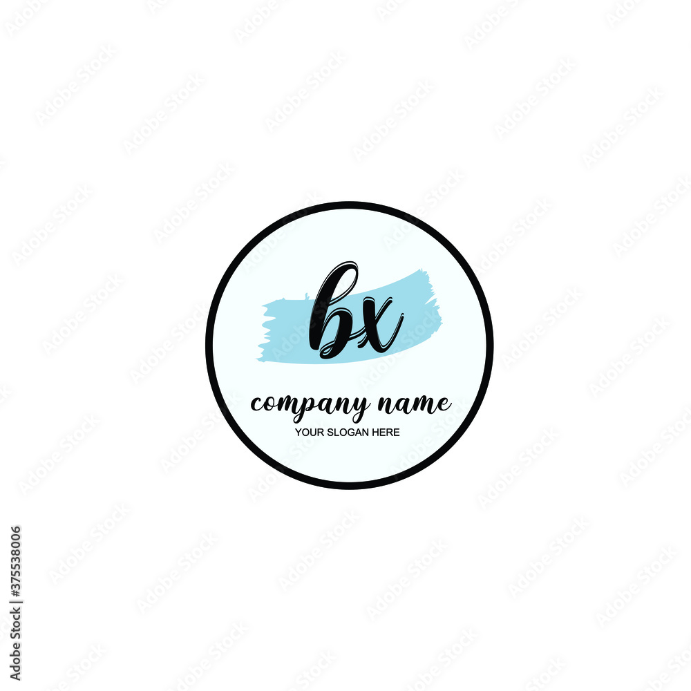 BX Initial handwriting logo template vector
BX Initial handwriting logo template vector