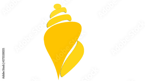Transparent conch / sell / Shankh vector image made by ADobe software. highly creative logo type symbol can used in various religious pics 