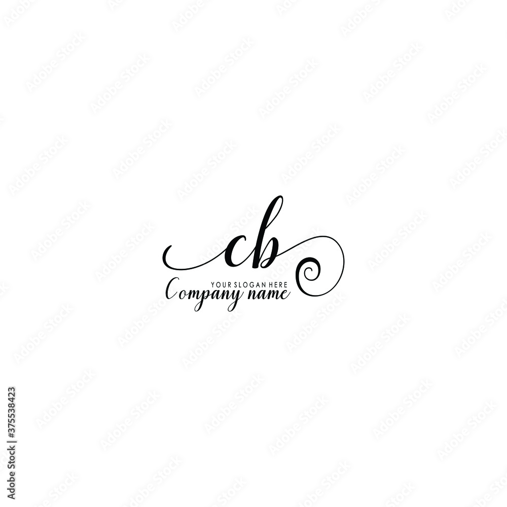 CB Initial handwriting logo template vector
CB Initial handwriting logo template vector