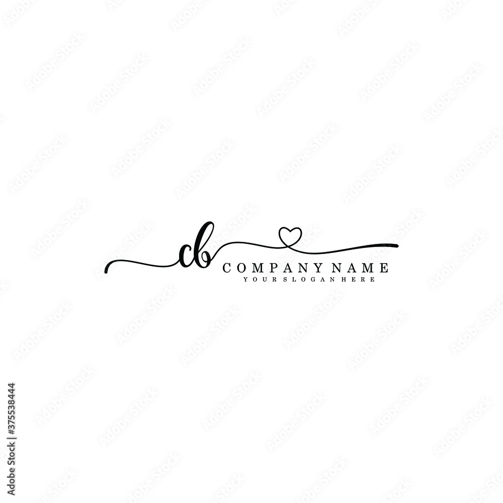 CB Initial handwriting logo template vector
CB Initial handwriting logo template vector
