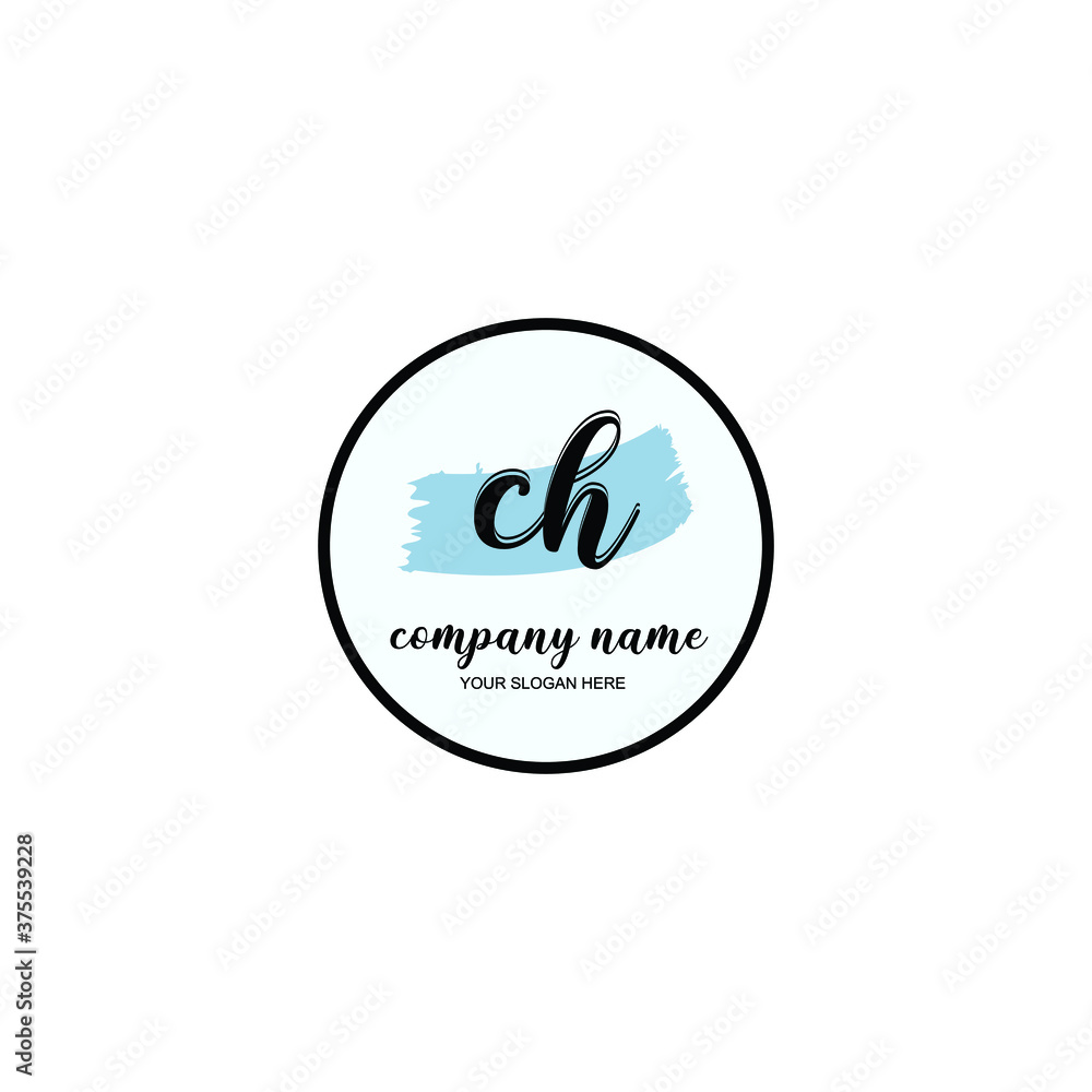 CH Initial handwriting logo template vector
CH Initial handwriting logo template vector