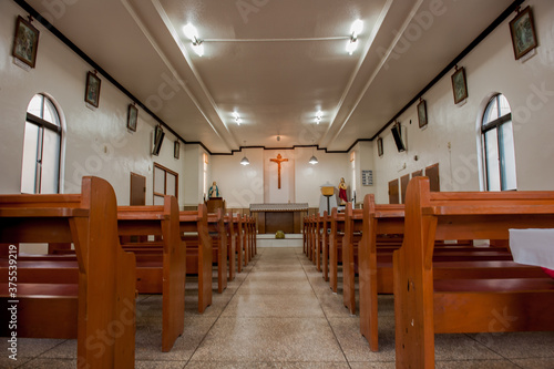 The catholic cathedral church inside.