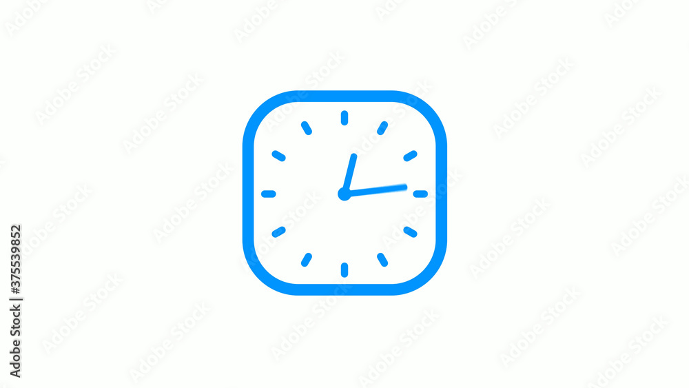 12 hours counting down clock icon on white background 12 hours counting down clock icon on white background