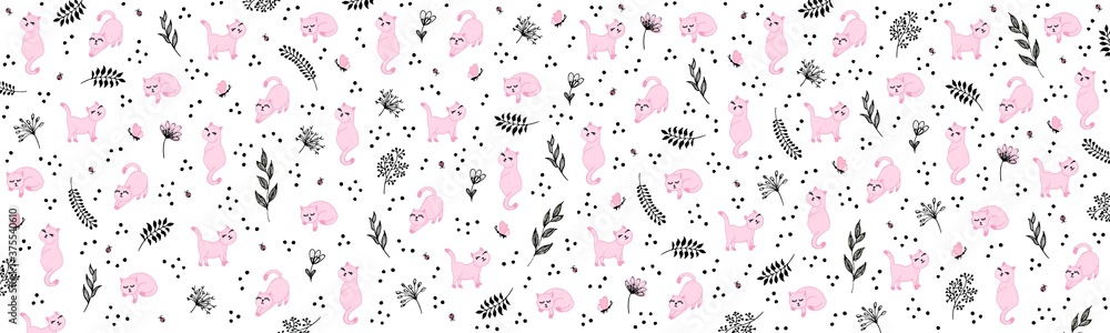 pattern - simple cats pattern - simple cats