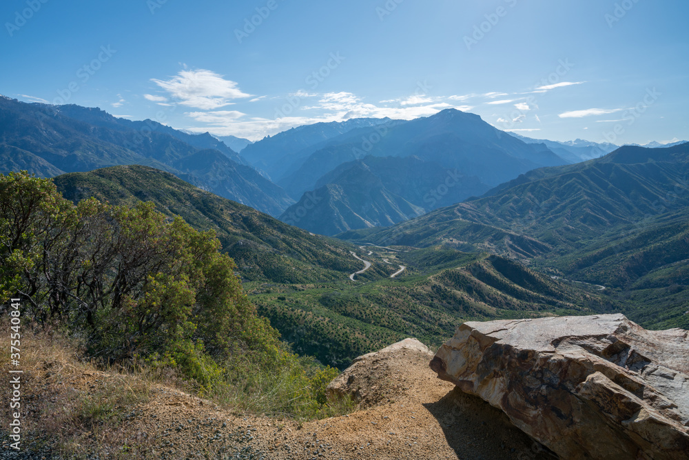 scenic road in kings canyon national park, usa scenic road in kings canyon national park, usa