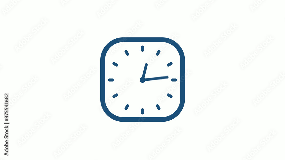 Aqua dark 12 hours counting down clock icon on white background,clock icon Aqua dark 12 hours counting down clock icon on white background,clock icon