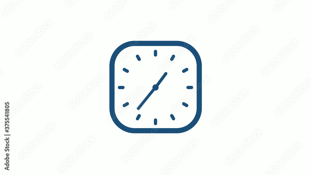 Aqua dark 12 hours counting down clock icon on white background,clock icon Aqua dark 12 hours counting down clock icon on white background,clock icon