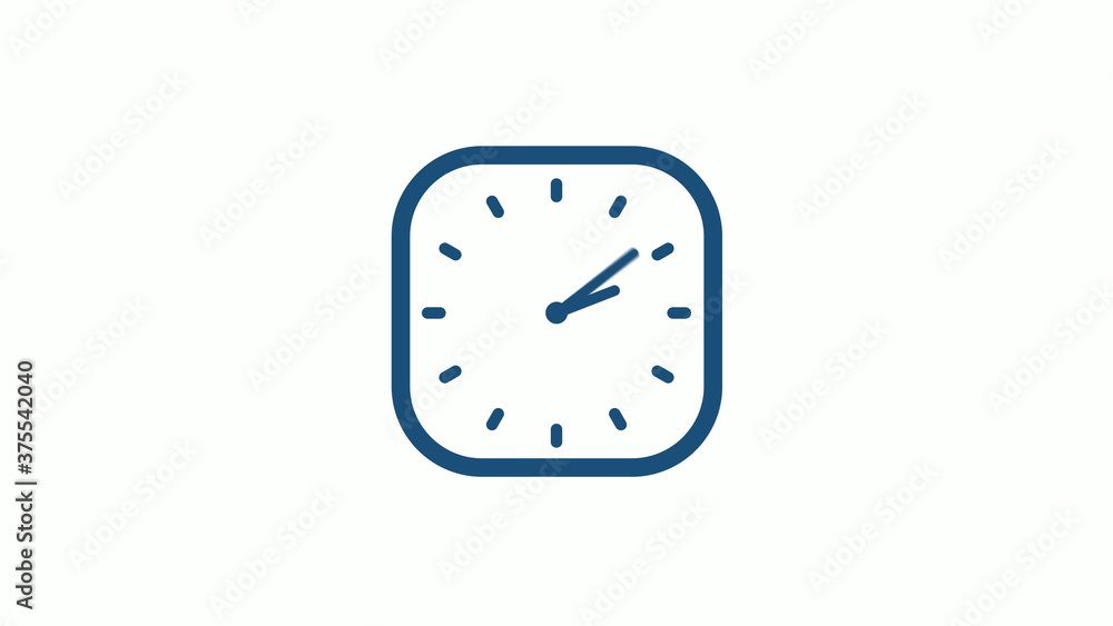 Aqua dark 12 hours counting down clock icon on white background,clock icon Aqua dark 12 hours counting down clock icon on white background,clock icon