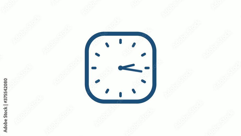 Aqua dark 12 hours counting down clock icon on white background,clock icon Aqua dark 12 hours counting down clock icon on white background,clock icon