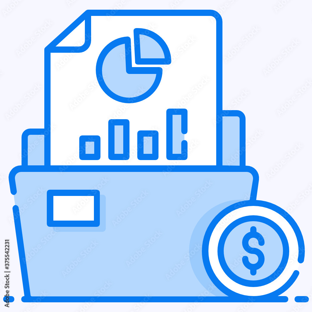 Business folder icon design, data folder
Business folder icon design, data folder