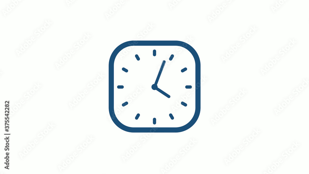 Aqua dark 12 hours counting down clock icon on white background,clock icon Aqua dark 12 hours counting down clock icon on white background,clock icon