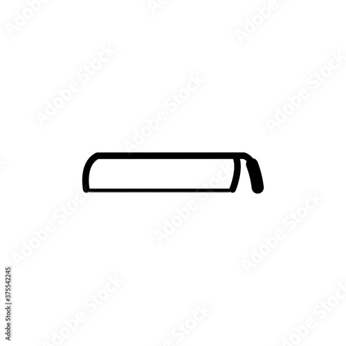 hacksaw for metal vector design template illustration
