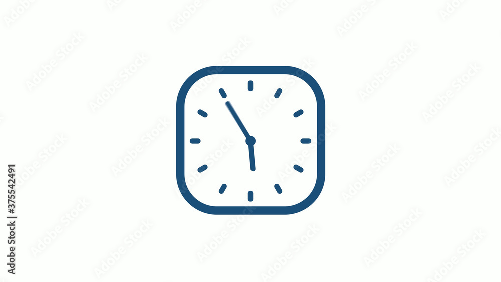 Aqua dark 12 hours counting down clock icon on white background,clock icon Aqua dark 12 hours counting down clock icon on white background,clock icon