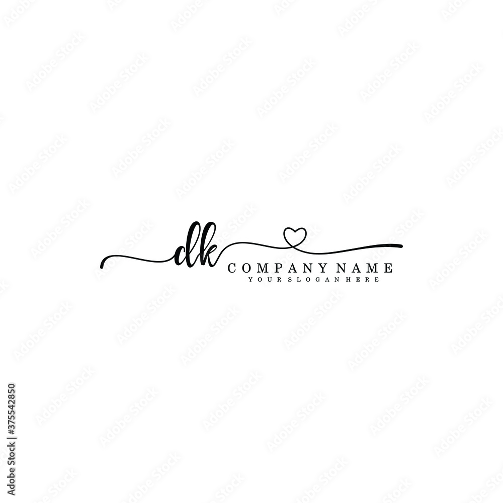 DK Initial handwriting logo template vector
DK Initial handwriting logo template vector