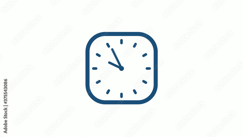 Aqua dark 12 hours counting down clock icon on white background,clock icon Aqua dark 12 hours counting down clock icon on white background,clock icon