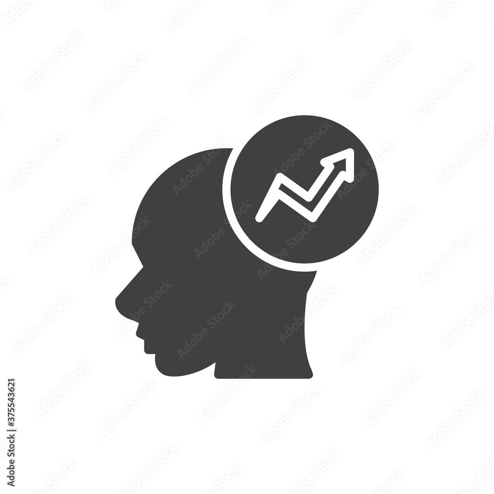 Brainstorming head vector icon. filled flat sign for mobile concept and web design. Human head and arrow glyph icon. Symbol, logo illustration. Vector graphics Brainstorming head vector icon. filled flat sign for mobile concept and web design. Human head and arrow glyph icon. Symbol, logo illustration. Vector graphics