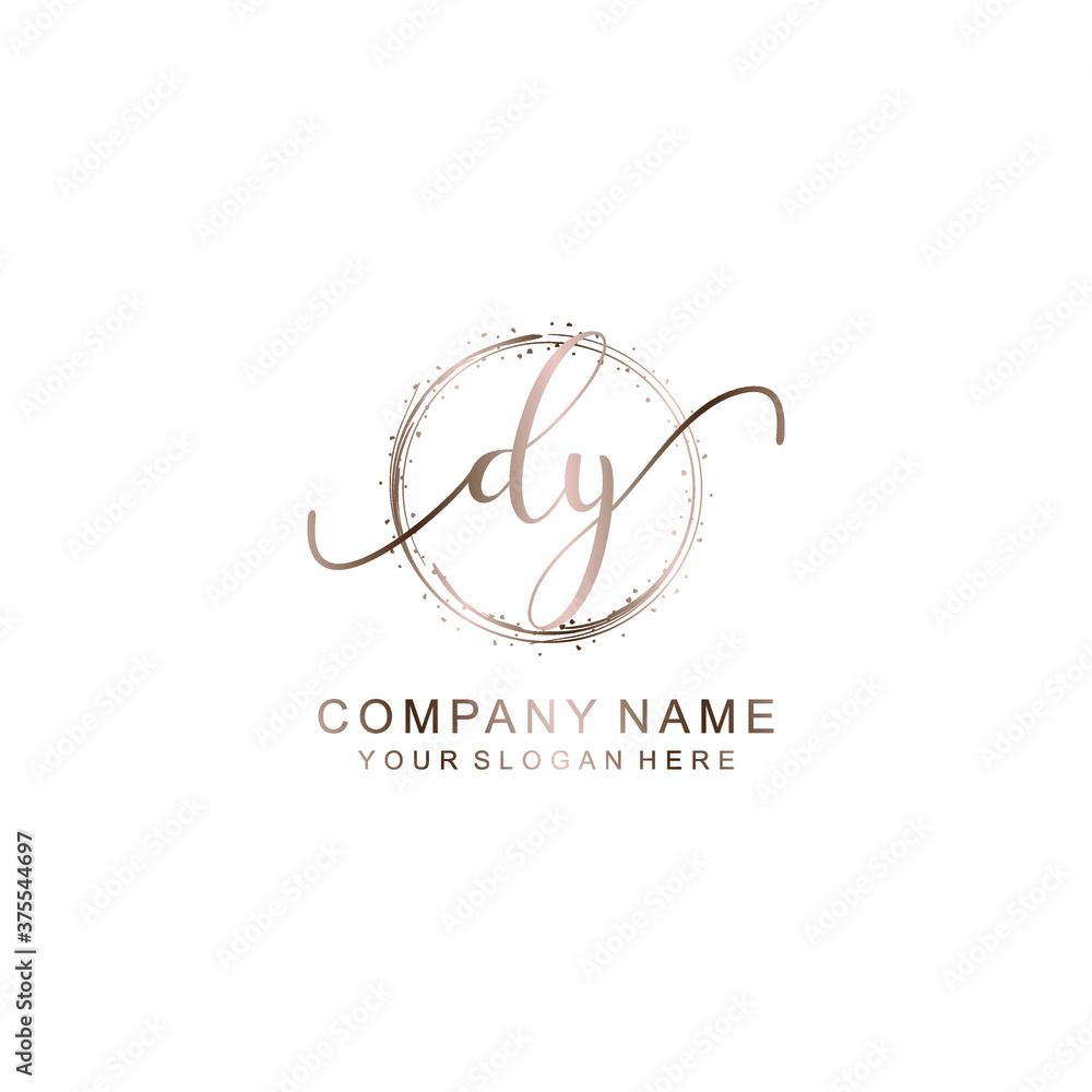 DY Initial handwriting logo template vector
DY Initial handwriting logo template vector