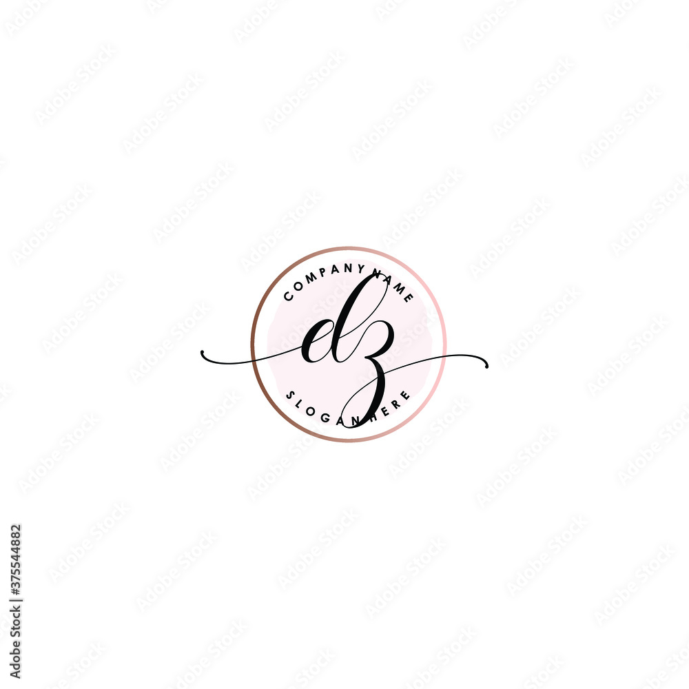 DZ Initial handwriting logo template vector
DZ Initial handwriting logo template vector