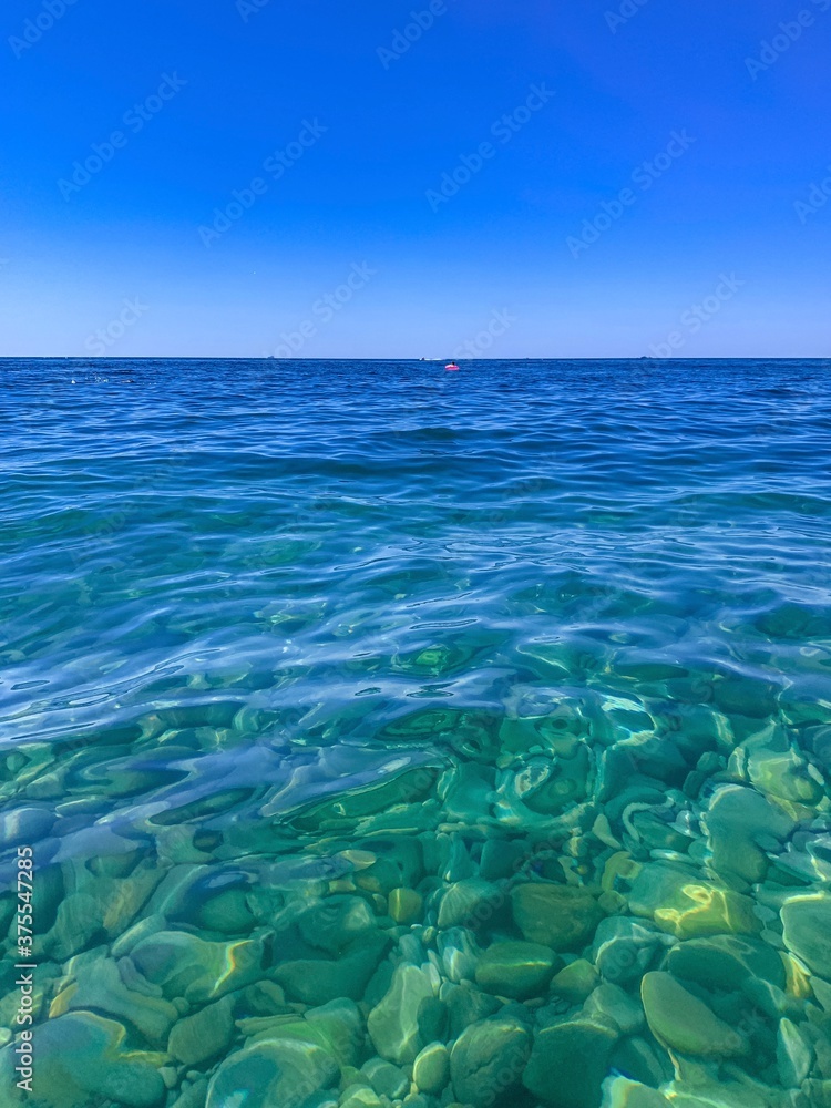 pure transparent sea water