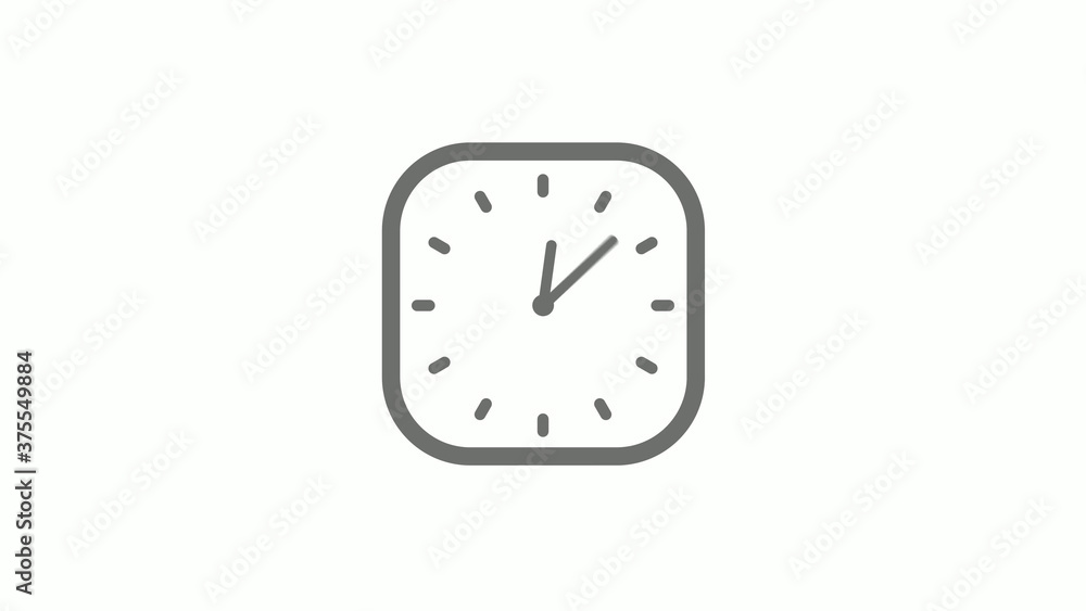 Amazing gray color square clock icon on white background,clock icon Amazing gray color square clock icon on white background,clock icon