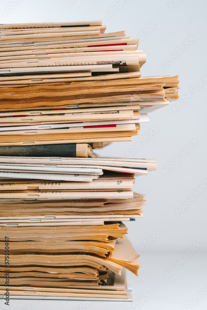 Stack of old newspapers Stack of old newspapers