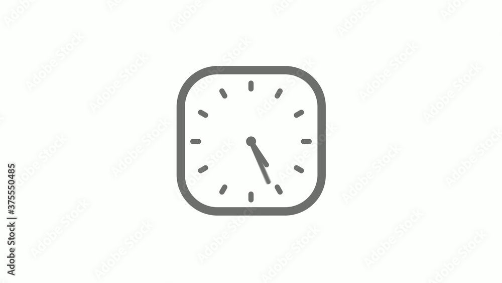 Amazing gray color square clock icon on white background,clock icon Amazing gray color square clock icon on white background,clock icon