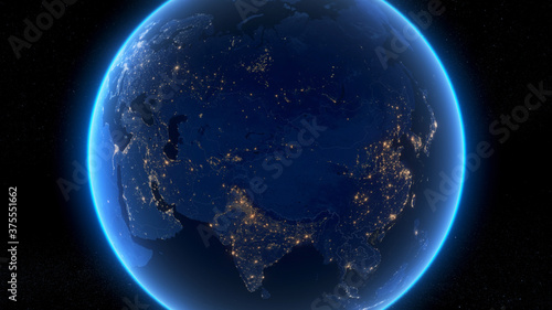 Canvas Print Earth at Night