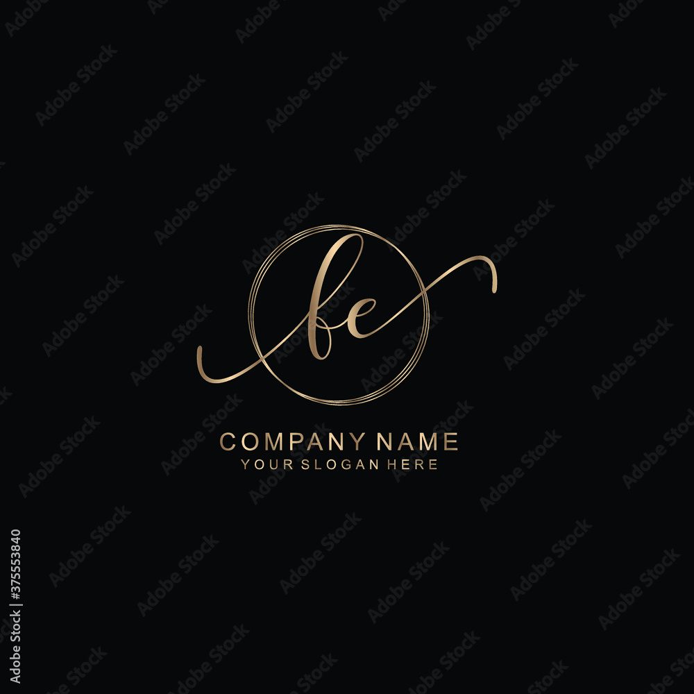 FE Initial handwriting logo template vector
FE Initial handwriting logo template vector