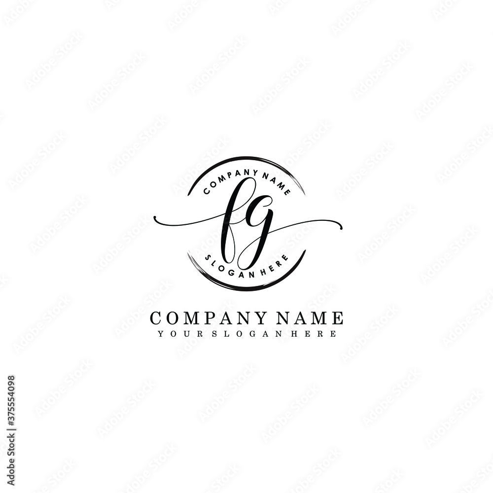 FG Initial handwriting logo template vector
FG Initial handwriting logo template vector