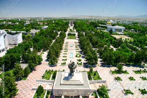 Photos View from Neutrality Monument in Ashgabat before relocation