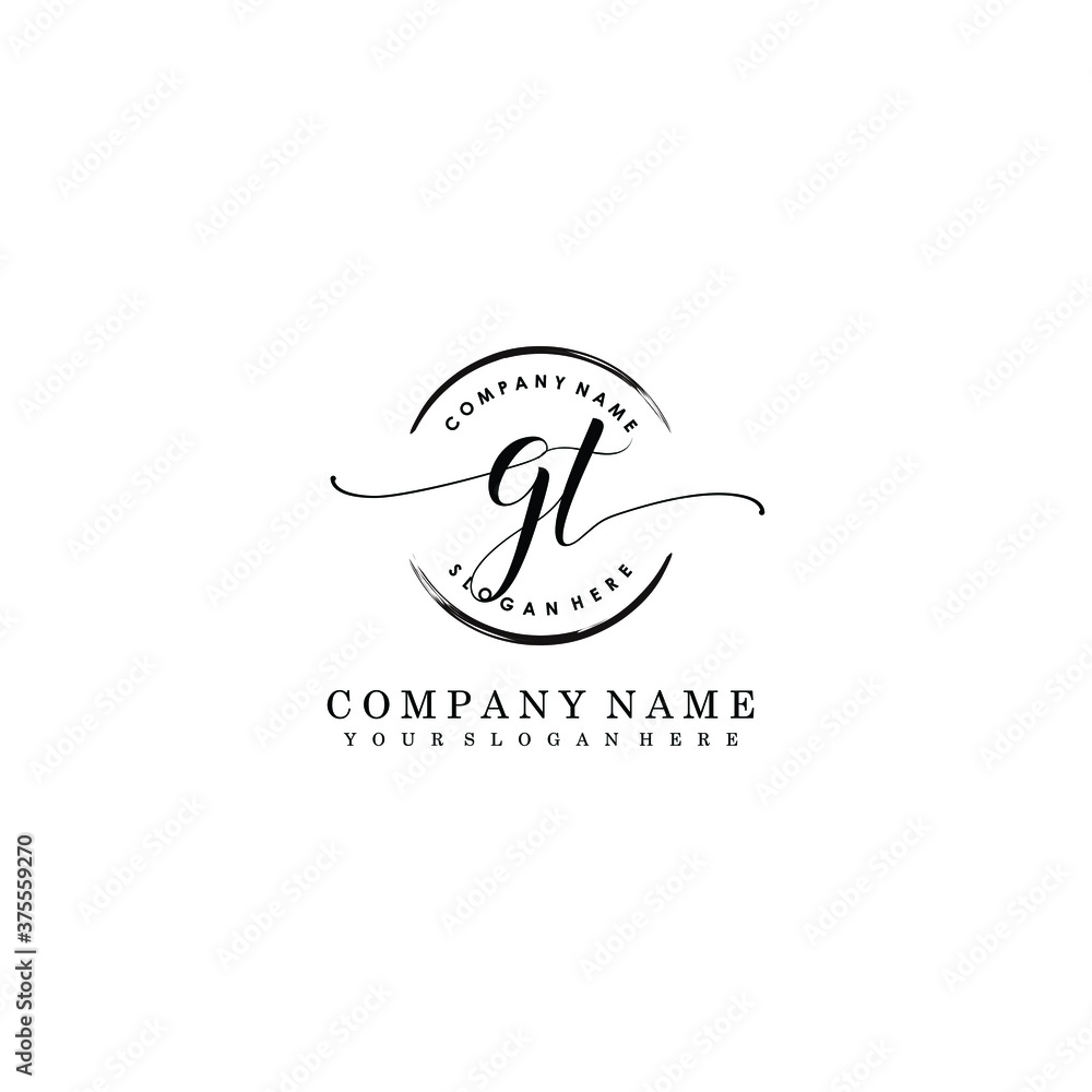 G Initial handwriting logo template vector G Initial handwriting logo template vector