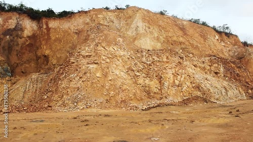 Natural resources. Clay pit in the South-East Asia where is strong pottery production, ceramics
 photo