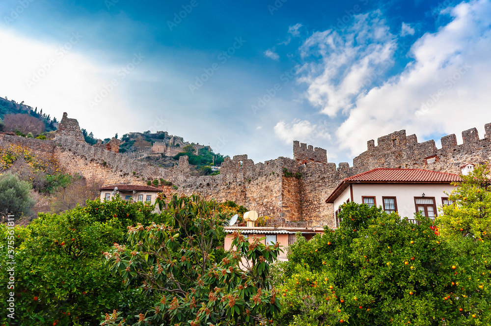 İnterior view of Alanya Castle in Alanya Town