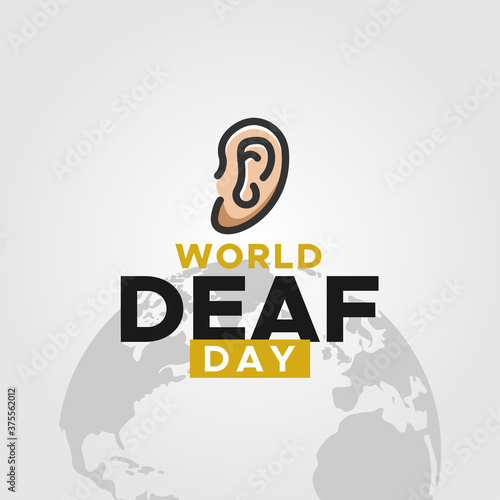 World Deaf Day Vector Design Illustration