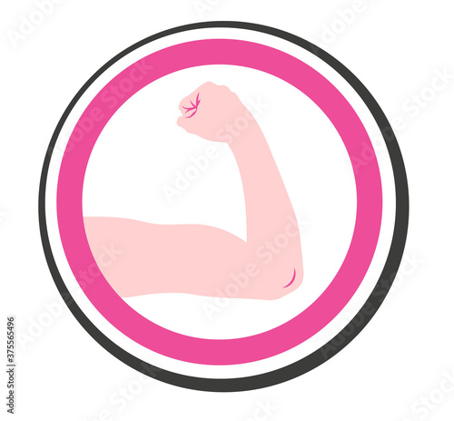 women equality hand sing. can use for print or web. girls power symbol. we can do it;