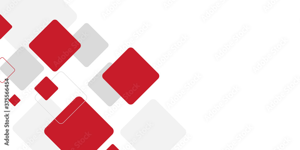 Abstract modern background gradient color. Red maroon and white gradient with stylish line and square decoration suit for presentation design.