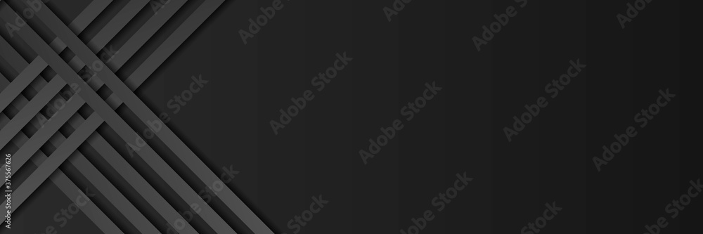 Obraz premium Black lines on black background 