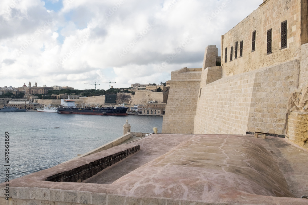 The three historic cities of Maltese glory - Senglea, Vittoriosa and Cospicua  in the Grand Harbor of Malta